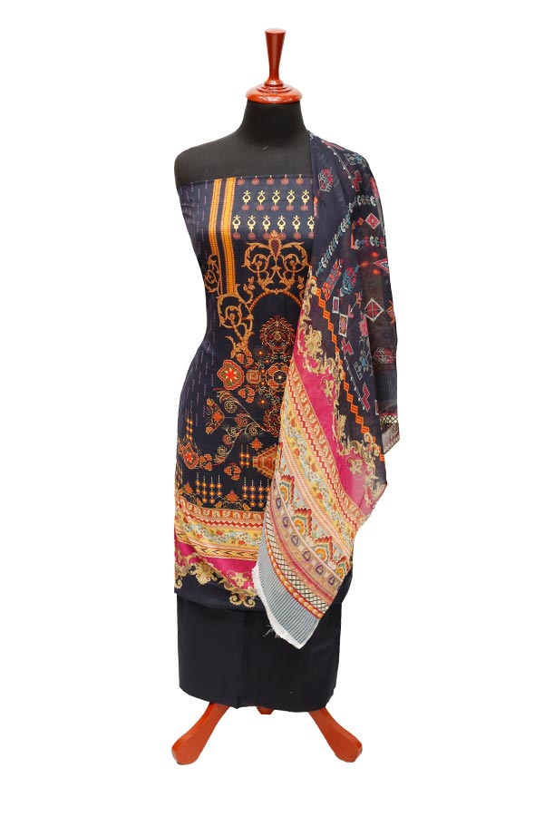 JJ Luxury Lawn C/Duptt'22 D#503 Black