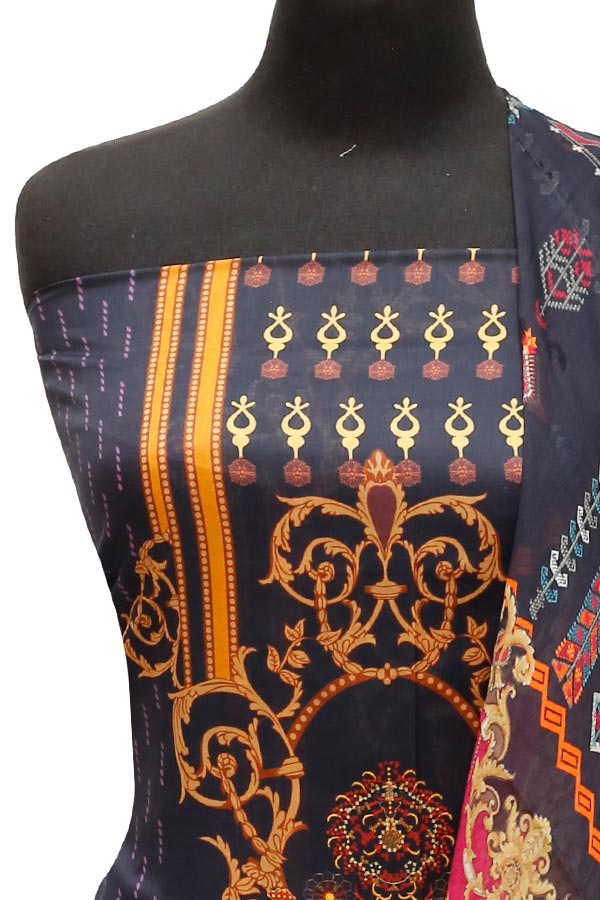 JJ Luxury Lawn C/Duptt'22 D#503 Black
