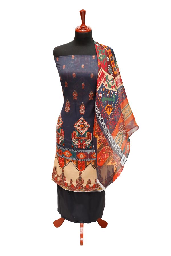 JJ Luxury Lawn C/Duptt'22 D#690 Black