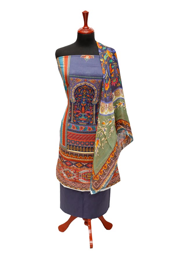 JJ Luxury Lawn C/Duptt'22 D#800285 Blue