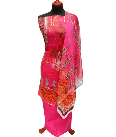 JJ Luxury Lawn C/Duptt'22 D#894 Pink