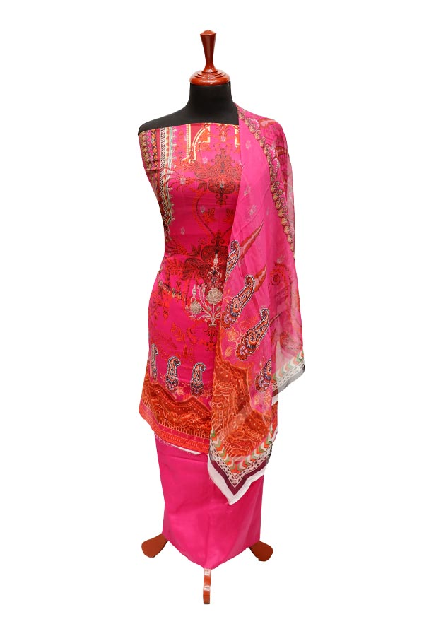 JJ Luxury Lawn C/Duptt'22 D#894 Pink