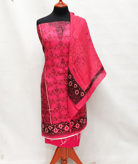 Jacquard Linen Wool Shawl 3Pcs D#1-2
