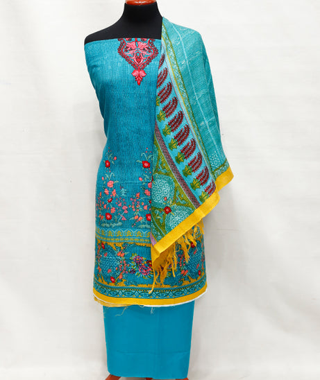 Jacquard Linen Wool Shawl 3Pcs D#1-3