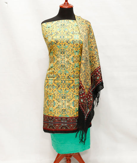 Jacquard Linen Wool Shawl 3Pcs D#1-4