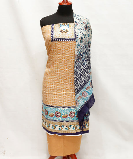 Jacquard Linen Wool Shawl 3Pcs D#1-5