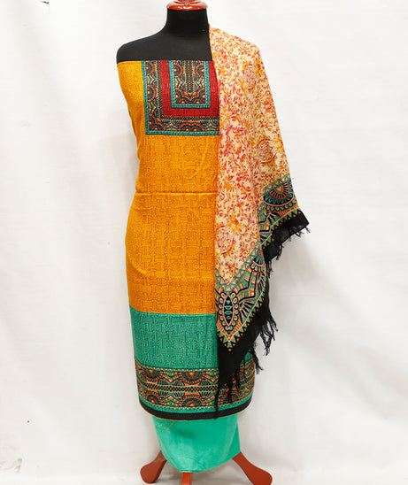 Jacquard Linen Wool Shawl 3Pcs D#1-8