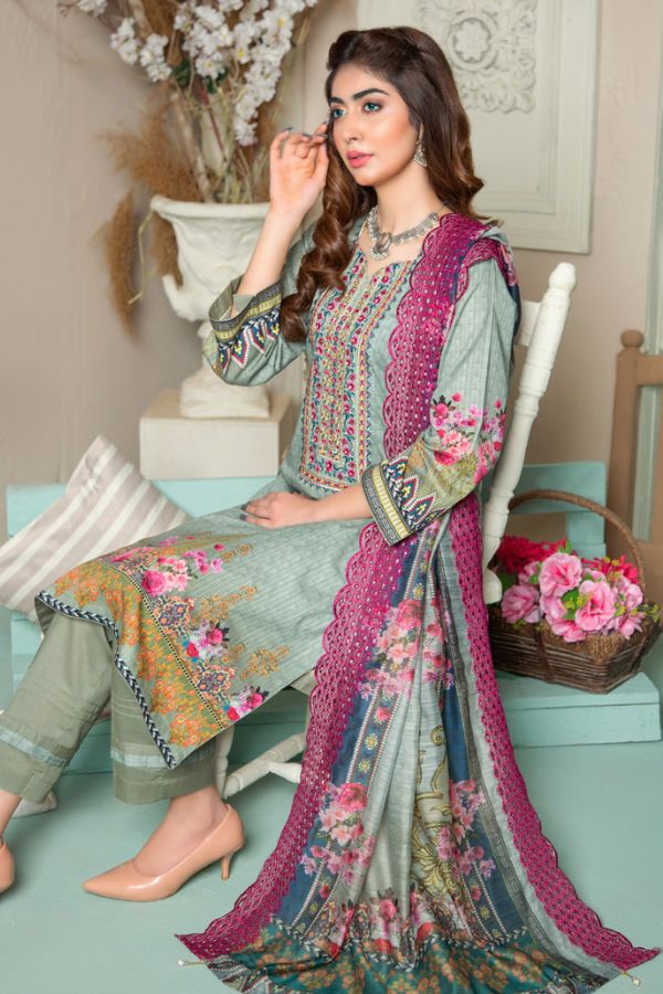 Jasmin D/Print Emb Lawn`22 D#4