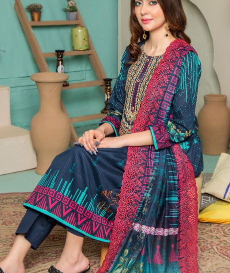 Jasmin D/Print Emb Lawn`22 D#5