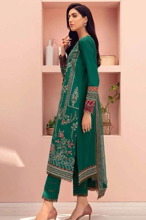 Jazmin Iris Embroidered Lawn'21 D#08