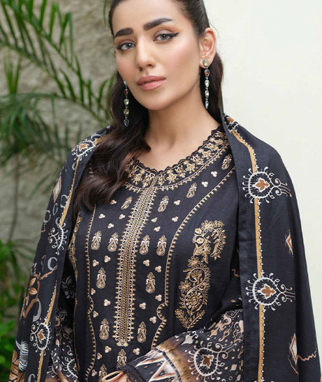 Johra Charismatic Emb Khaddar'24 JH#118