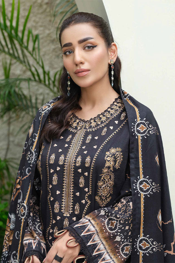 Johra Charismatic Emb Khaddar'24 JH#118