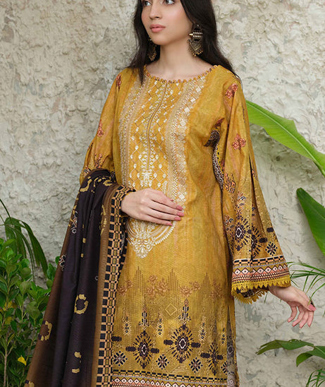 Johra Charismatic Emb Khaddar'24 JH#119