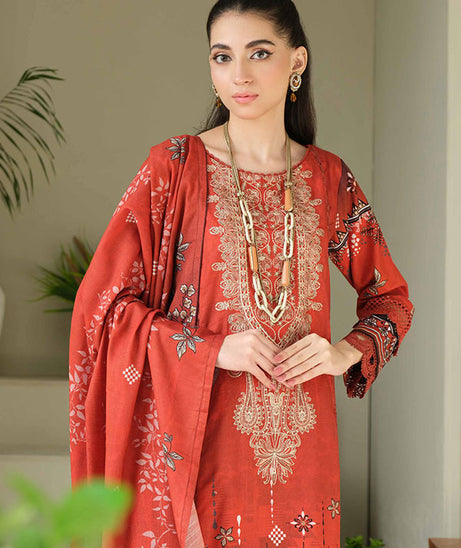 Johra Charismatic Emb Khaddar'24 JH#120