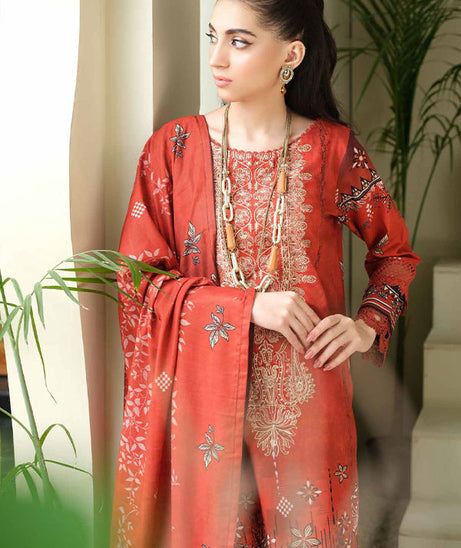 Johra Charismatic Emb Khaddar'24 JH#120