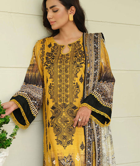 Johra Charismatic Emb Khaddar'24 JH#122