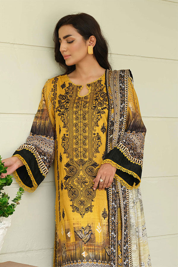 Johra Charismatic Emb Khaddar'24 JH#122