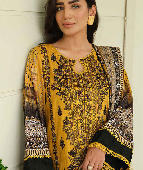 Johra Charismatic Emb Khaddar'24 JH#122