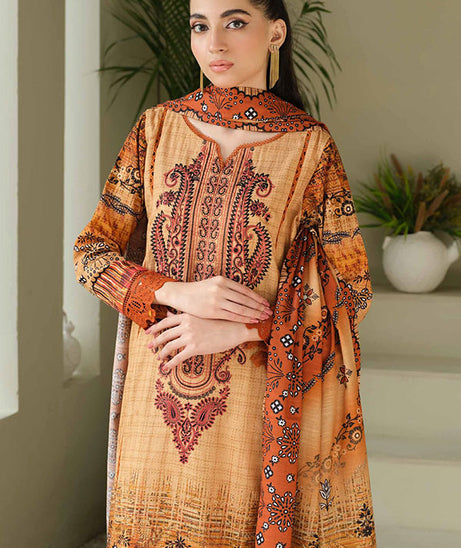 Johra Charismatic Emb Khaddar'24 JH#123