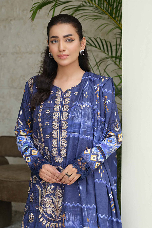 Johra Charismatic Emb Khaddar'24 JH#124