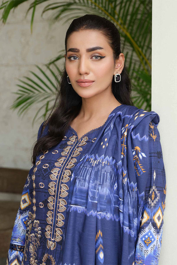 Johra Charismatic Emb Khaddar'24 JH#124