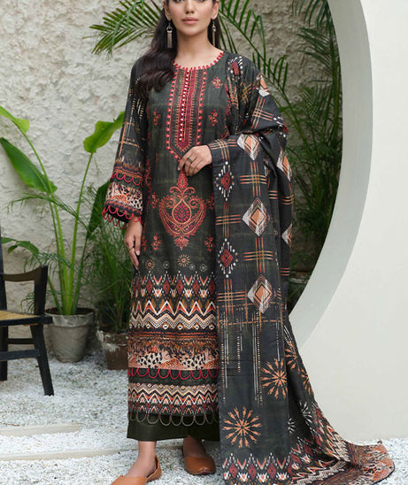 Johra Charismatic Emb Khaddar'24 JH#125
