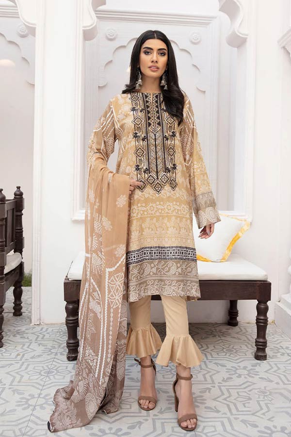 Johra Jal DP Emb Chunri Lawn'22 D#118