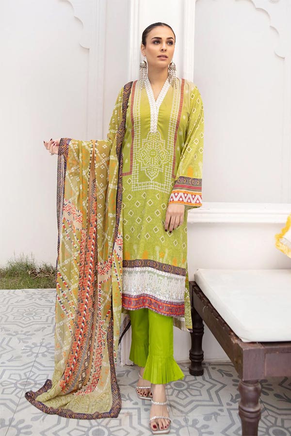 Johra Jal DP Emb Chunri Lawn'22 D#120
