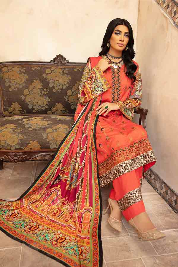 Johra Kundan Emb DP Linen`21 JR#102