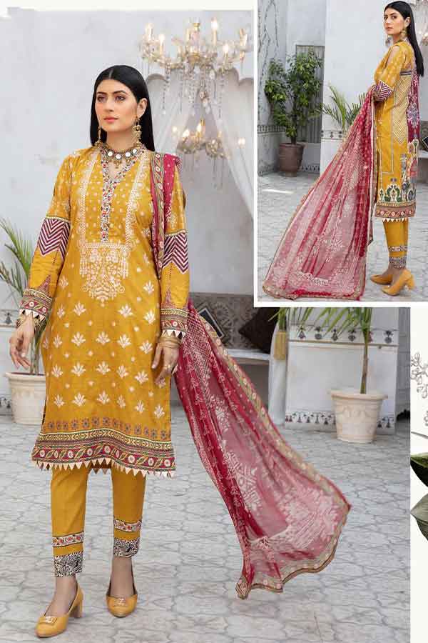 Johra Mahjabeen D/Print Lawn`22 JH#110