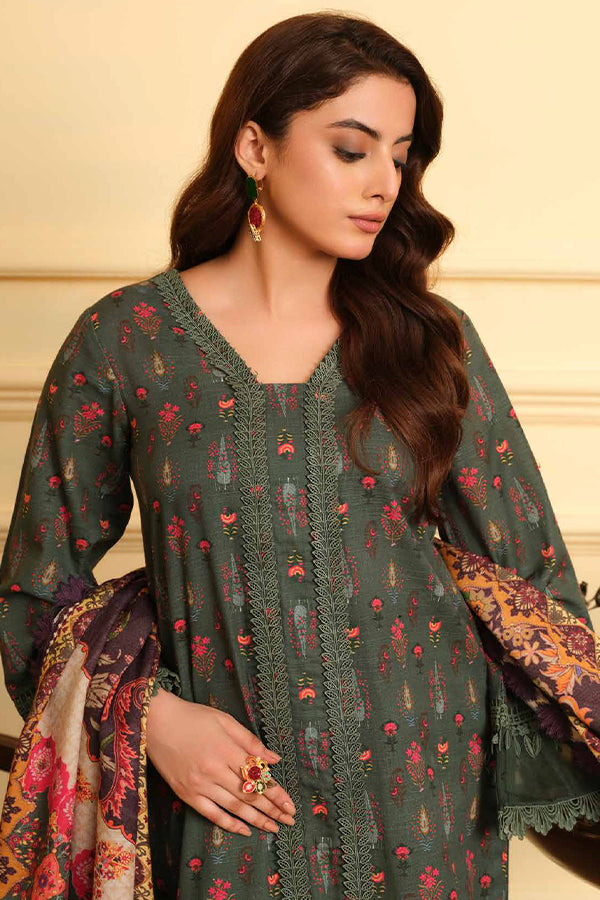 Johra Rosygrace Print Khaddar'24 JH#597