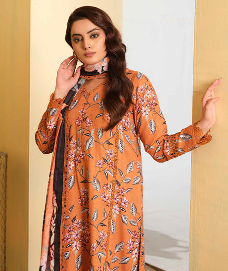 Johra Rosygrace Print Khaddar'24 JH#598