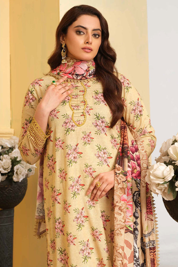 Johra Rosygrace Print Khaddar'24 JH#599