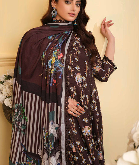 Johra Rosygrace Print Khaddar'24 JH#600