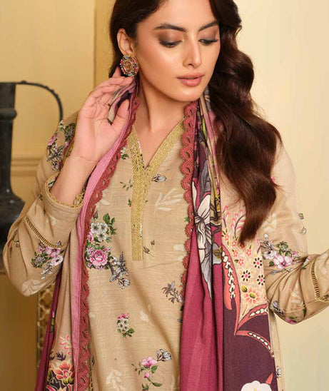 Johra Rosygrace Print Khaddar'24 JH#601