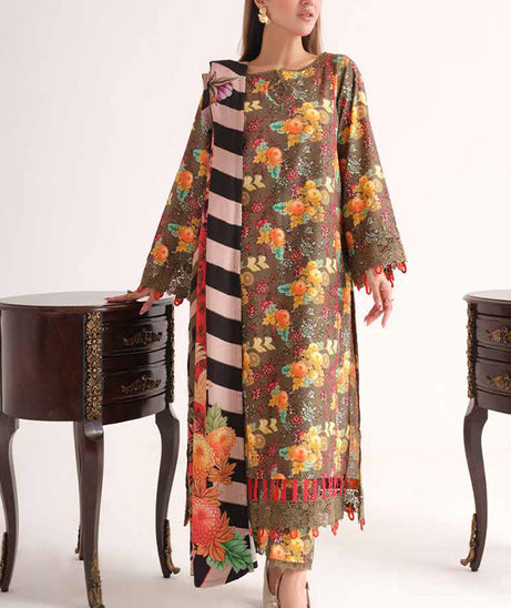 Johra Zenal Print Khaddar'24 JH#479