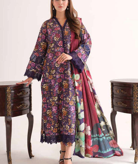 Johra Zenal Print Khaddar'24 JH#481