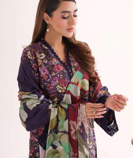 Johra Zenal Print Khaddar'24 JH#481