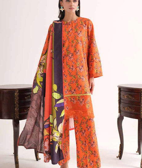 Johra Zenal Print Khaddar'24 JH#482