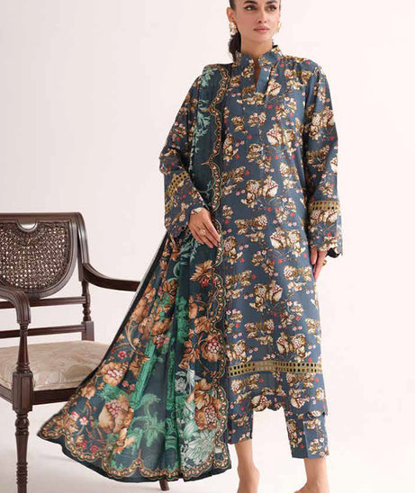 Johra Zenal Print Khaddar'24 JH#484