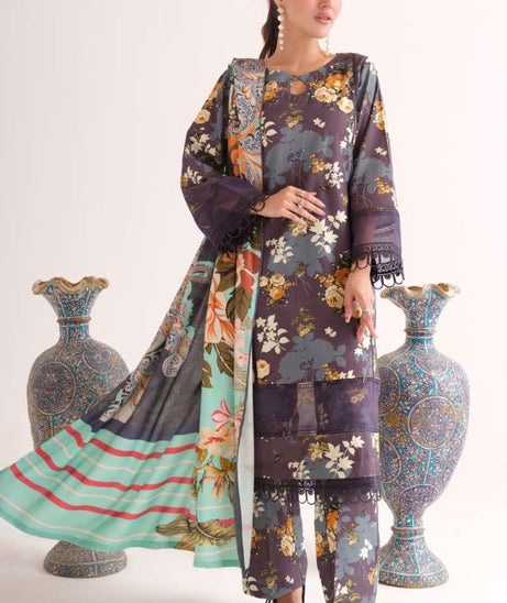 Johra Soul Print Khaddar`24 JH#491