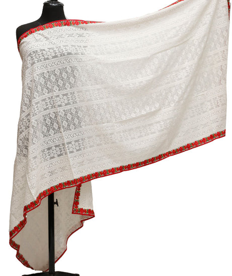 Georgette Chiffon Emb Dupatta D#2-B