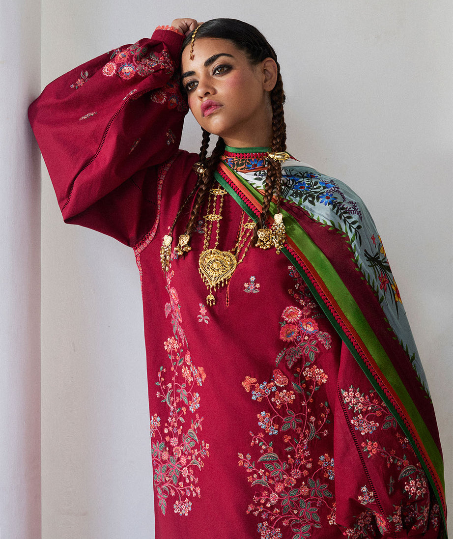 Jugnu By Hussain Rehar Unstitched Lawn'25 (Kunar)