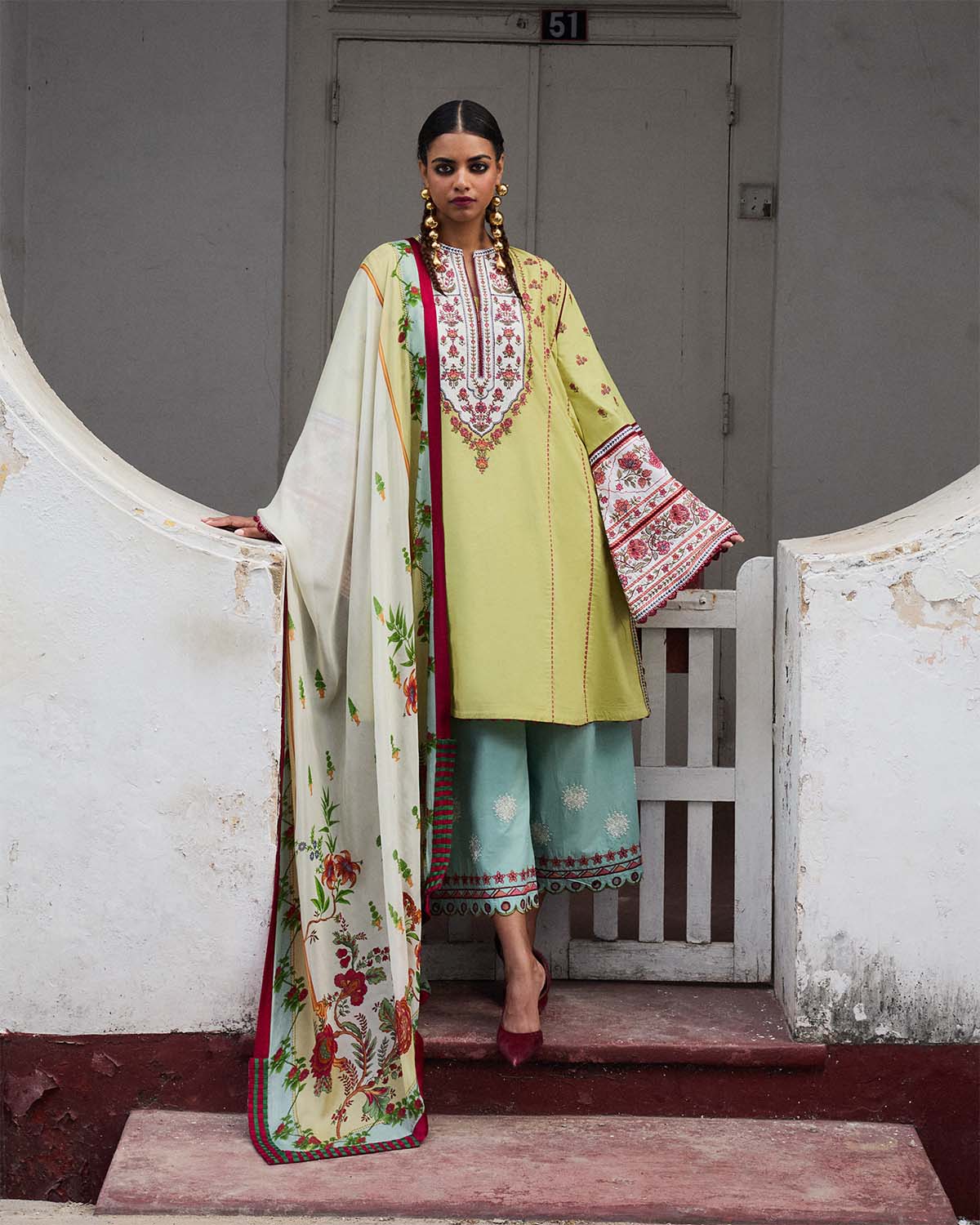 Jugnu By Hussain Rehar Unstitched Lawn'25 (Siran)