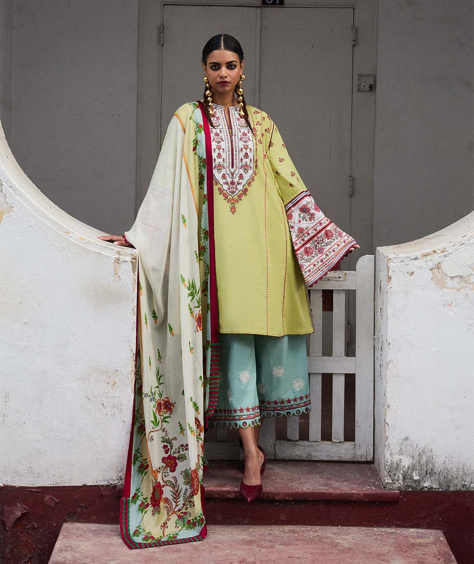 Jugnu By Hussain Rehar Unstitched Lawn'25 (Siran)