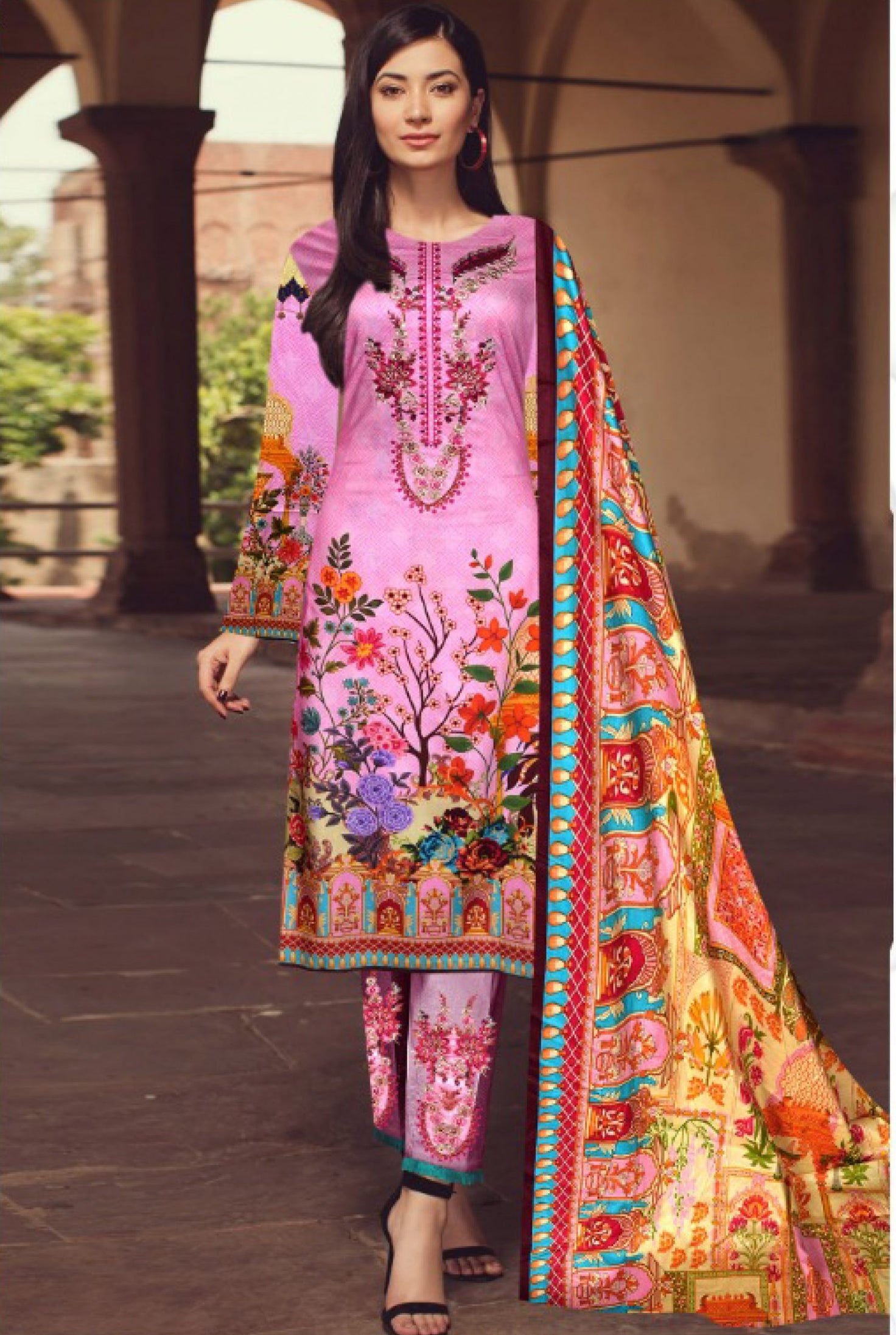 Khola &amp; Memuna D/Linen`20 (Pink)