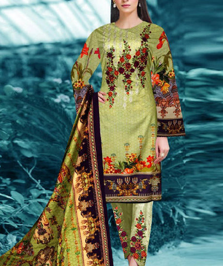 Khola &amp; Memuna D/Linen`20 (Pista Green)
