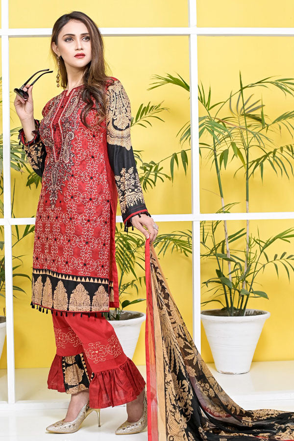 Khaddi Emb Lawn`21 D#02B V#2