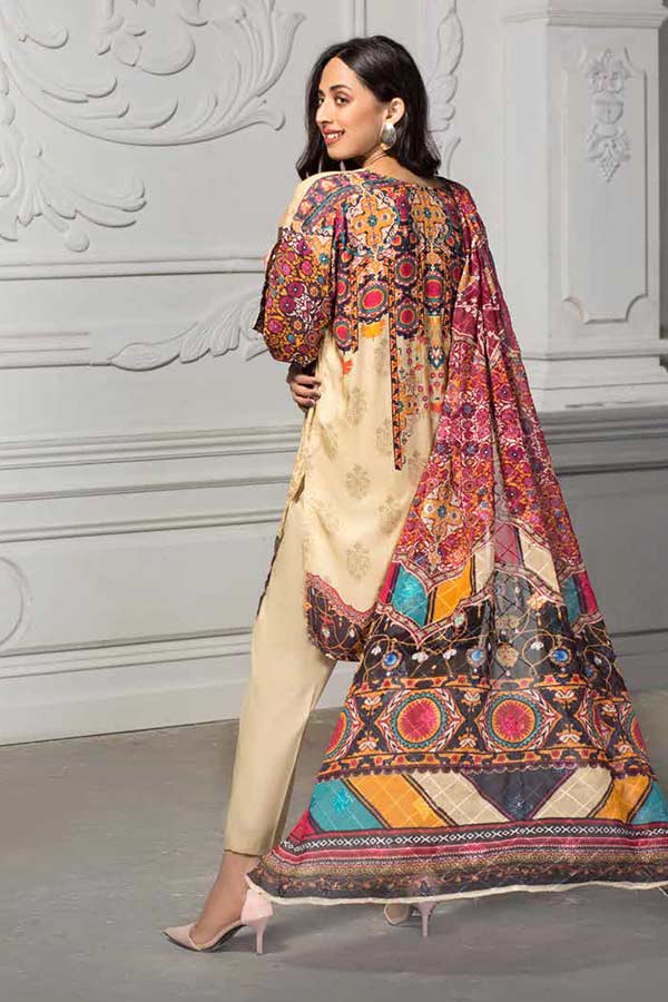 Kahawat Digital Emb Linen`20 D#2642