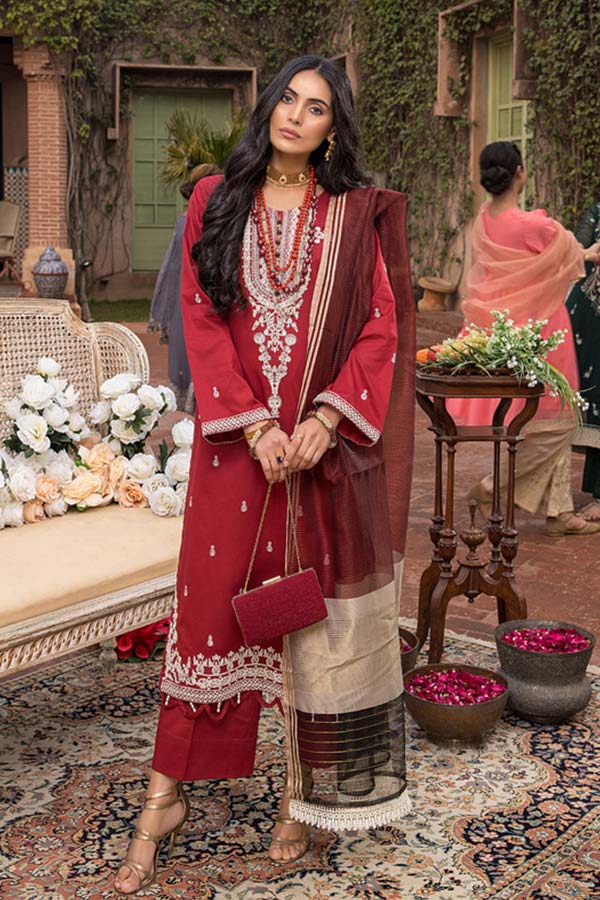 Kalyan Chikankari Collection'22 Red